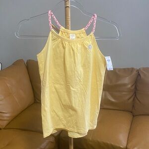 OshKosh B'gosh Yellow Top with Pink Straps NWT size 10